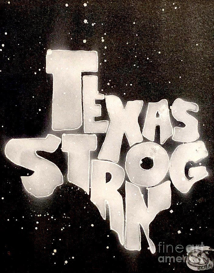 Black Painting - Texas Strong by Samuel Snelling Black Painting - Texas Strong by Samuel Snelling