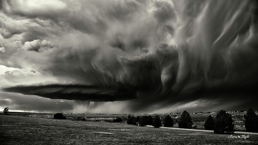 Texas Super Cell Photograph by Karen Slagle