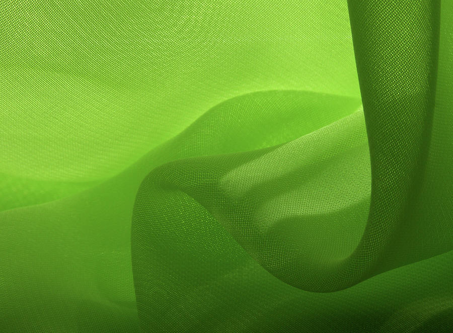 Textile Sculpture In Green Photograph by Sunara