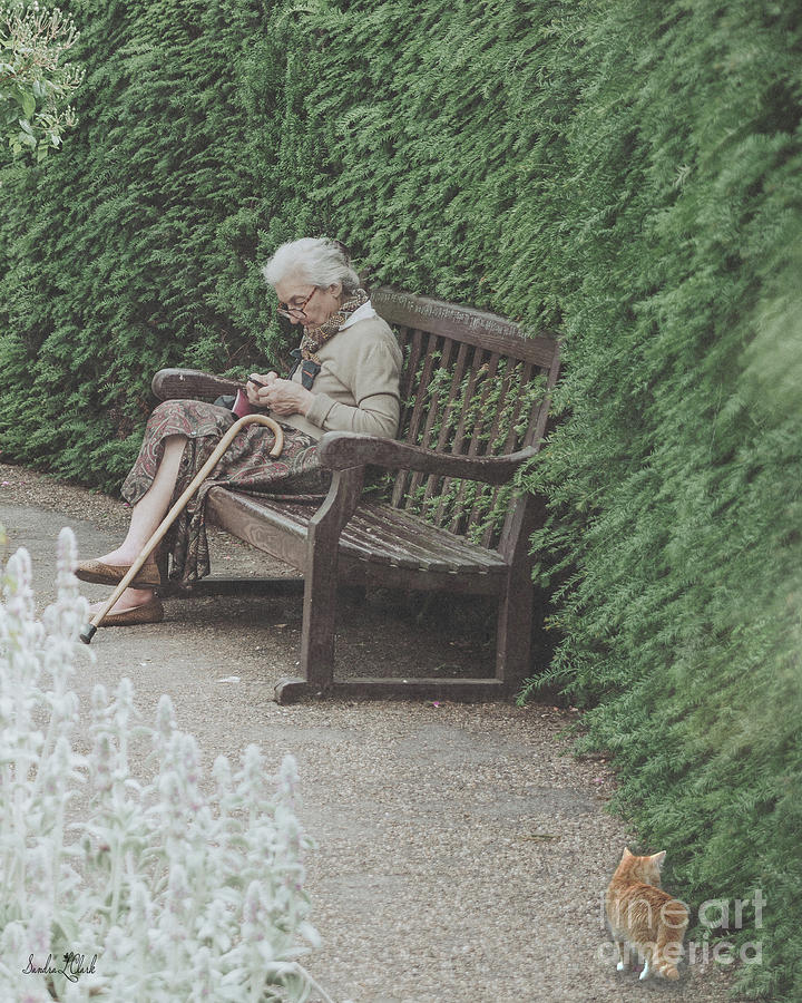 Texting Grandma Photograph