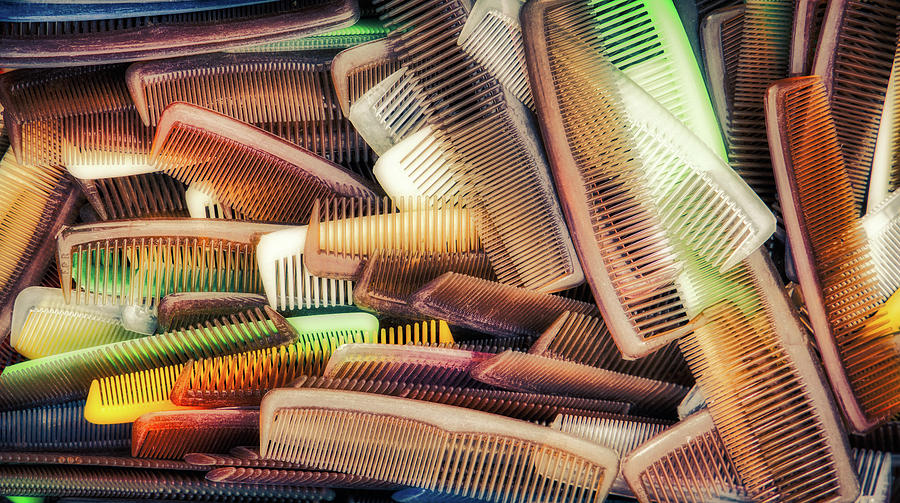 Texture 24 - a good amount pocket combs Photograph by Micah Offman Texture 24 - a good amount pocket combs Photograph by Micah Offman