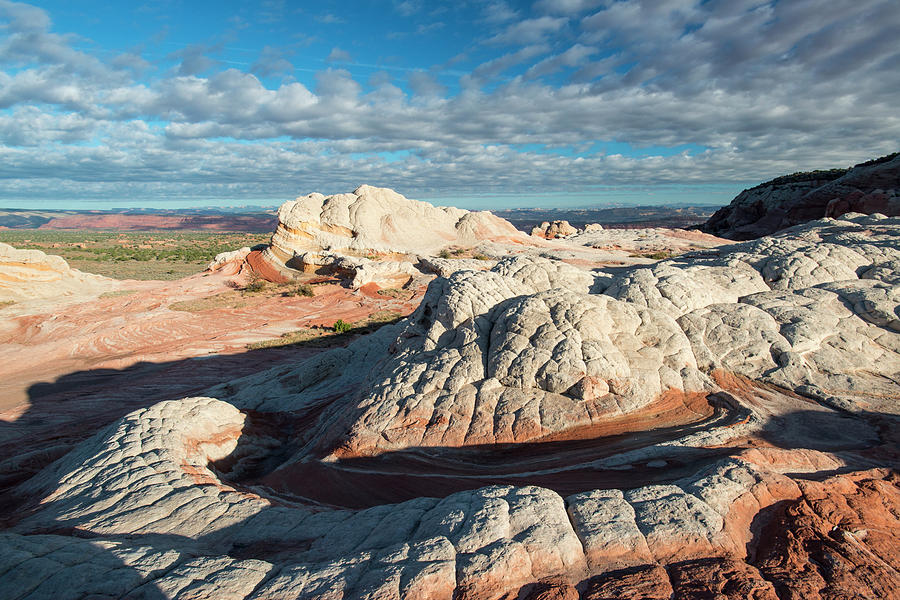 Desert Photograph - Textured Sandstone Landscape by Howie Garber