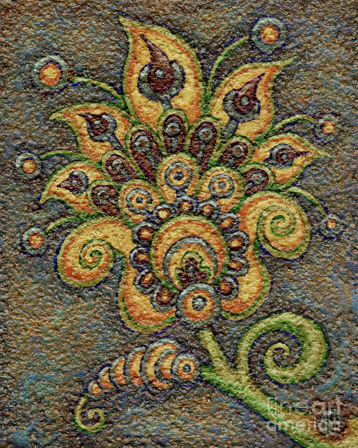 Textured Tapestry 8 Painting by Amy E Fraser