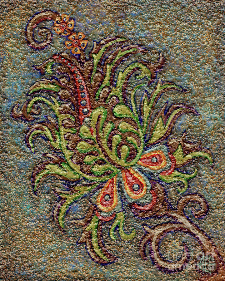 Textured Tapestry 9 Painting by Amy E Fraser