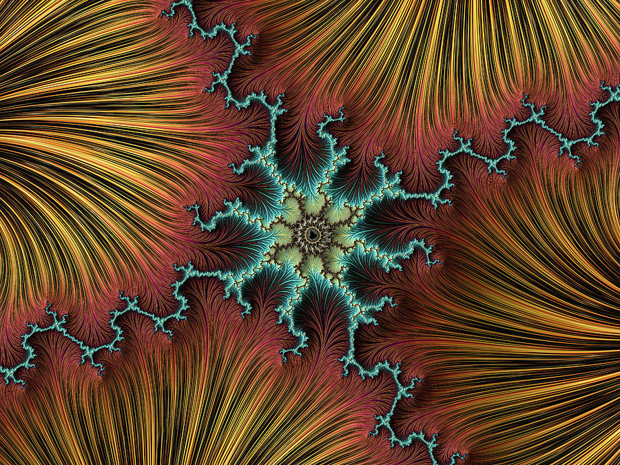 Textures of Mandelbrot Digital Art by Hakon Soreide