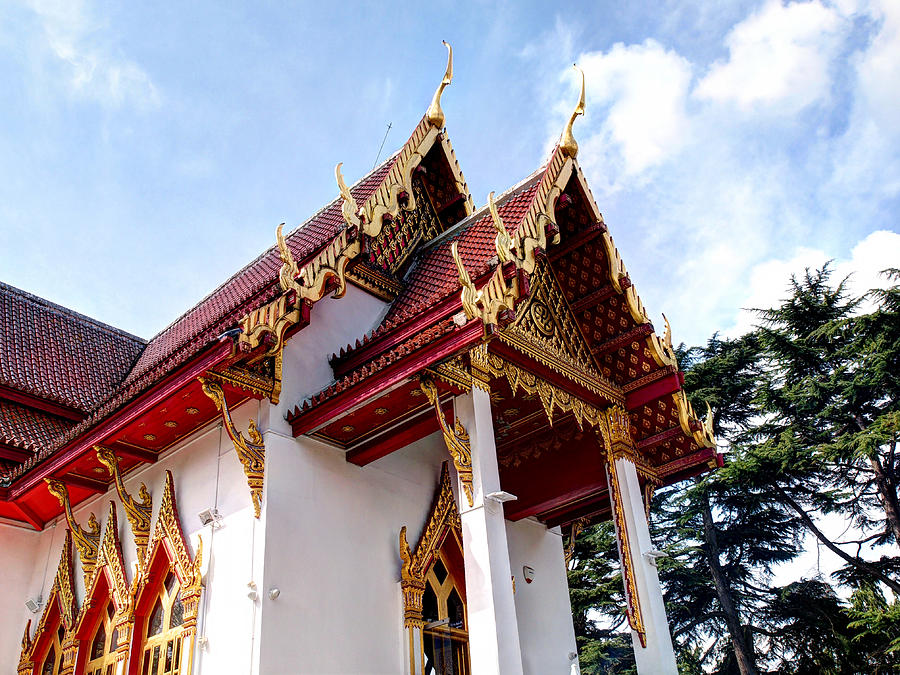 Thai Temple  Photograph by Gill Billington