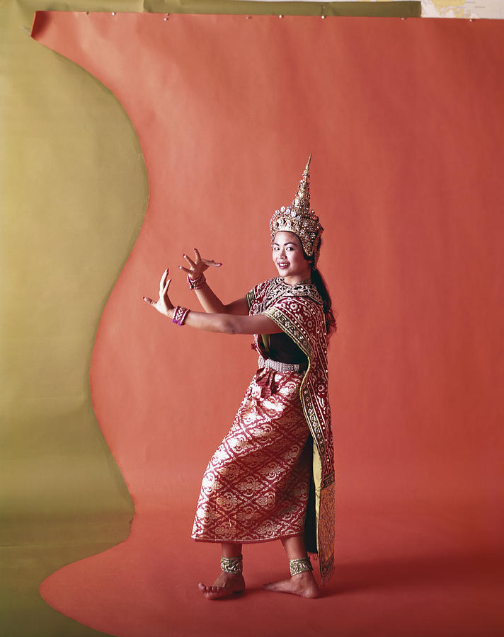 Thai Woman Dancing In Traditional Photograph by Tom Kelley Archive