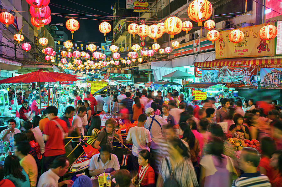Thailand, Bangkok,chinatown,chinese New Photograph by Martin Puddy
