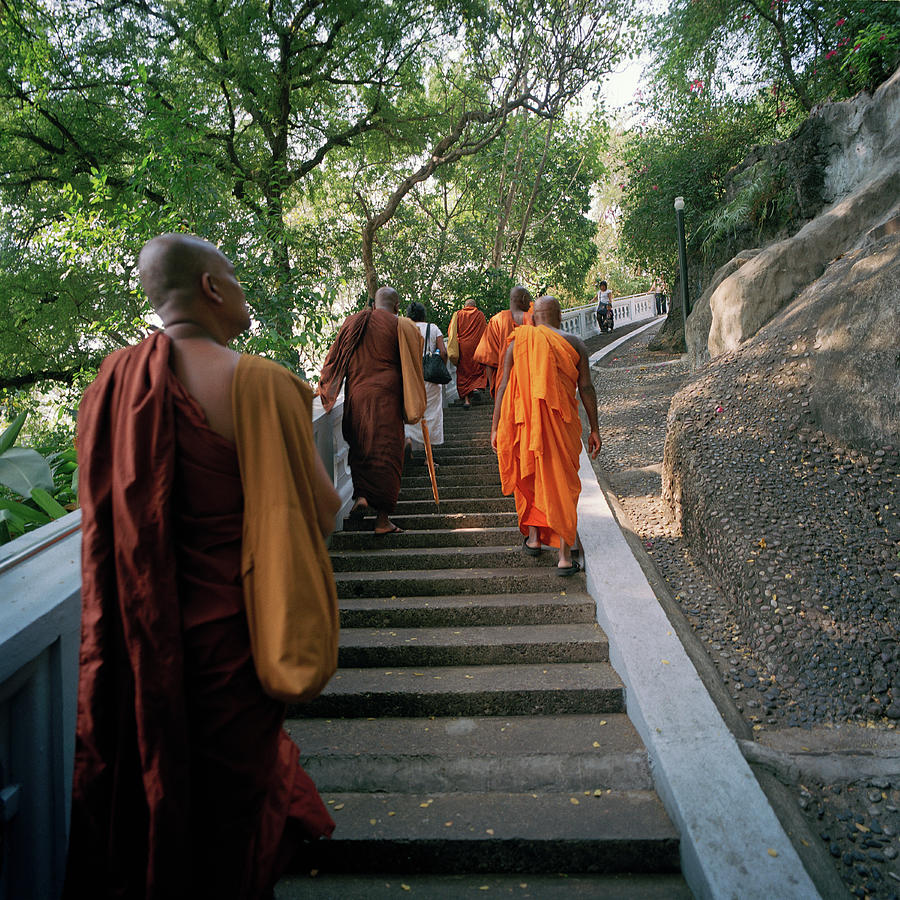 Thailand, Chiang Rai, Buddhist Monks Photograph by Richard Ross
