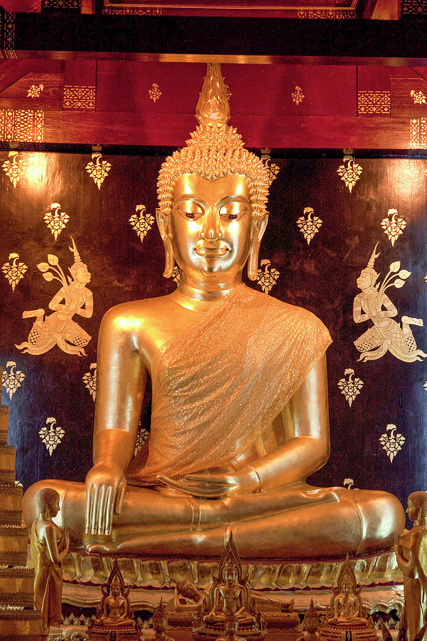 Thailand Golden Buddha Photograph by Tom Haseltine - Fine Art America