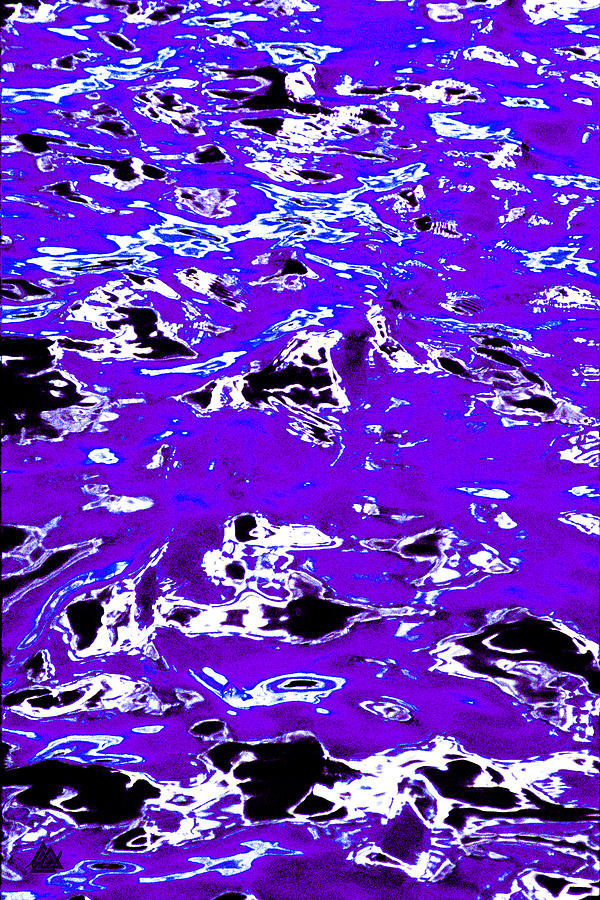 Modern Abstract Derived From The River Thames. Digital Art