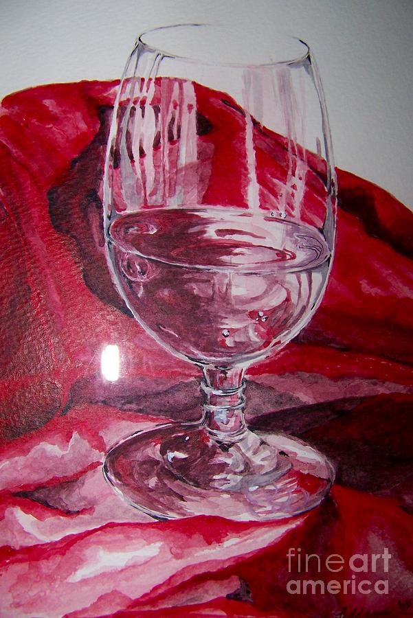 Still Life Painting - Thank God for the Glass by Laurel Adams