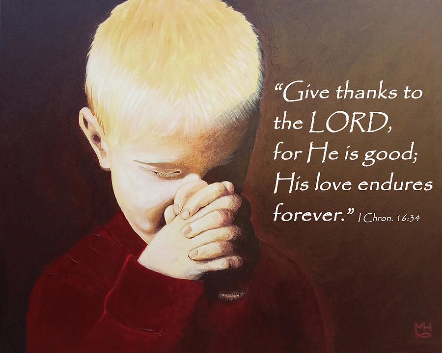 Thanksgiving Prayer Painting by Marilyn Hilliard