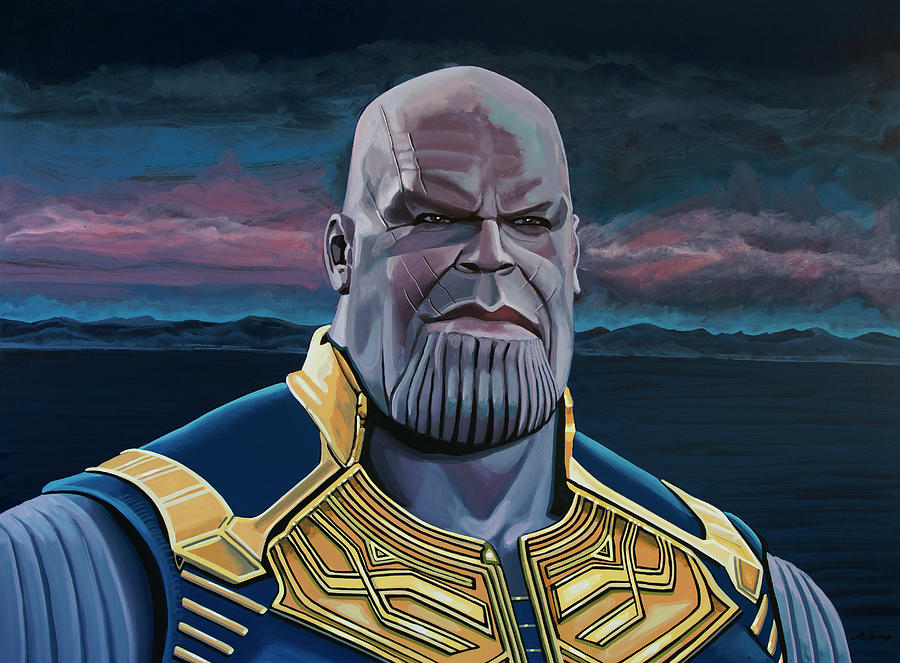 Guardians Of The Galaxy Painting - Thanos Painting by Paul Meijering