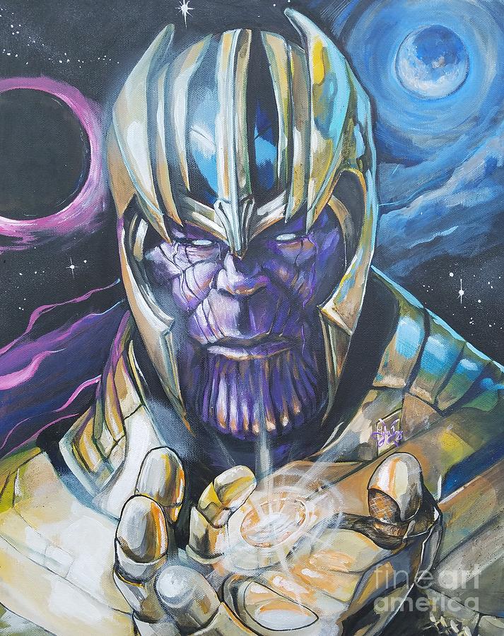 Thanos Painting by Tyler Haddox