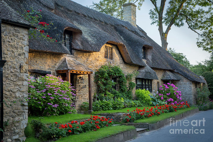 Thatched Roof Cottage II Photograph by Brian Jannsen