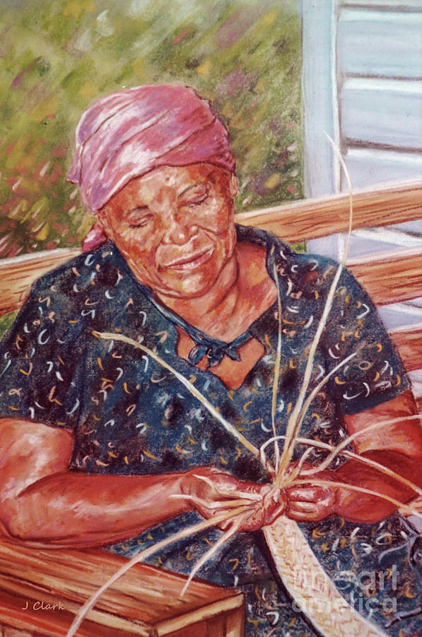 Thatching Painting by John Clark