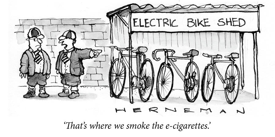 Thats Where We Smoke The E-cigarettes Drawing by Russel Herneman Thats Where We Smoke The E-cigarettes Drawing by Russel Herneman
