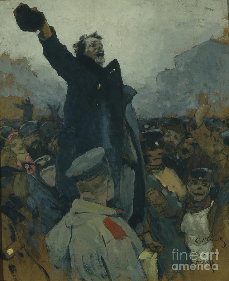 The 1905 Manifestation, 1905. Artist Drawing by Heritage Images