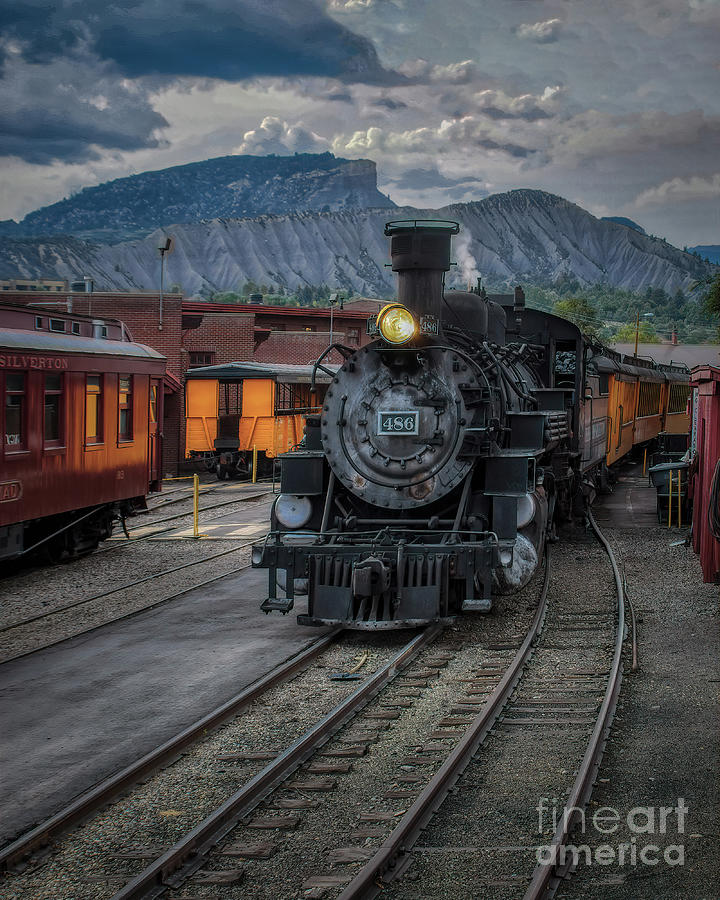 Transportation Photograph - The 486 Steam Engine Arrival by Janice Pariza