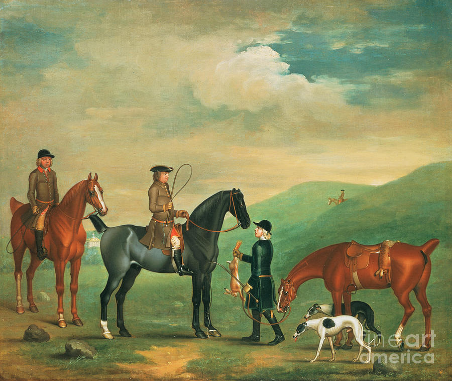 The 4th Lord Craven Coursing At Ashdown Park Painting by James Seymour
