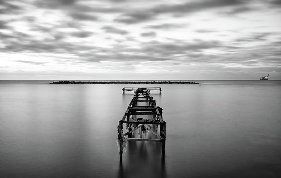 The abandoned Pier Photograph by Michalakis Ppalis