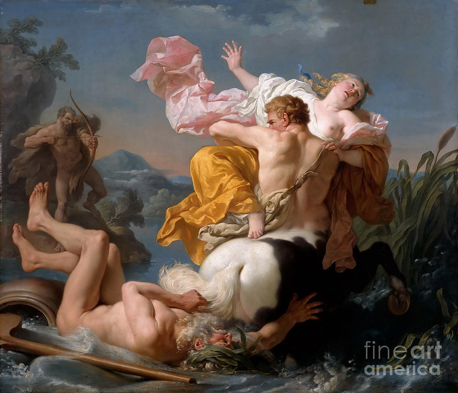 The Abduction Of Deianeira Drawing by Heritage Images