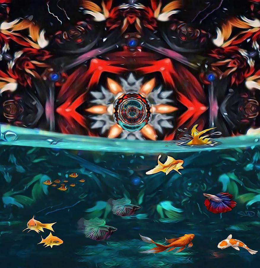 The Abstract Fish Tomb Digital Art