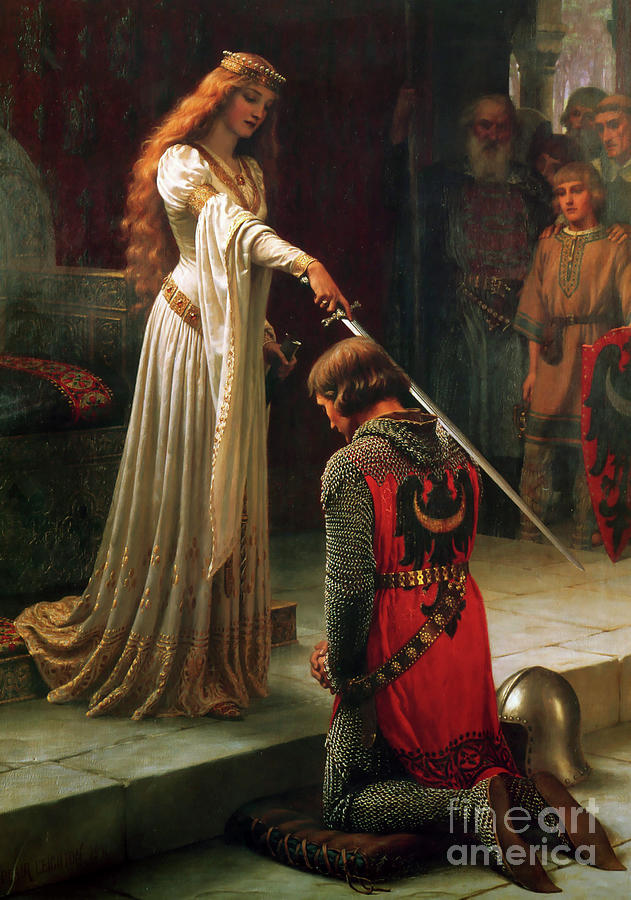 The Accolade, 1901. Artist Edmund Blair Drawing by Heritage Images