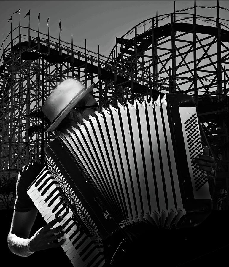 The Accordianist Photograph by Larry Butterworth