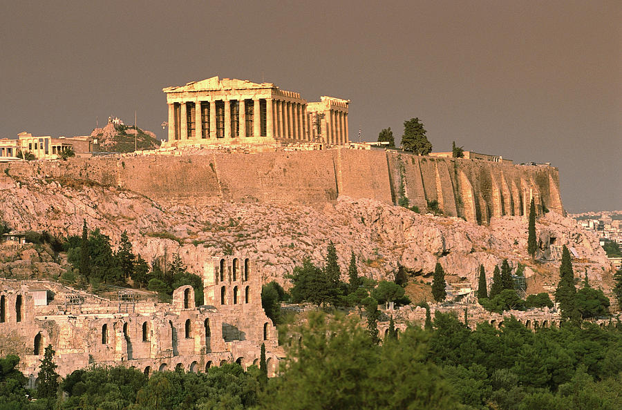 The Acropolis And Parthenon From Photograph by Lonely Planet