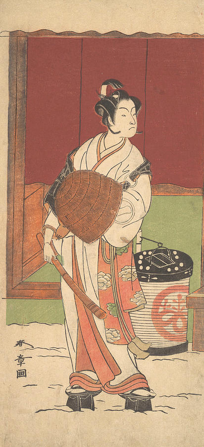 The Actor Ichikawa Monosuke II in the Role of Daito-no-miya Disguised as a Komuso Relief by Katsukawa Shunsho