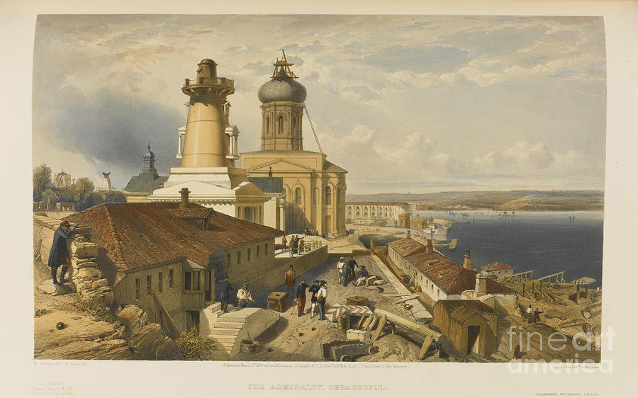 The Admiralty, Sevastopol. Artist Drawing by Heritage Images