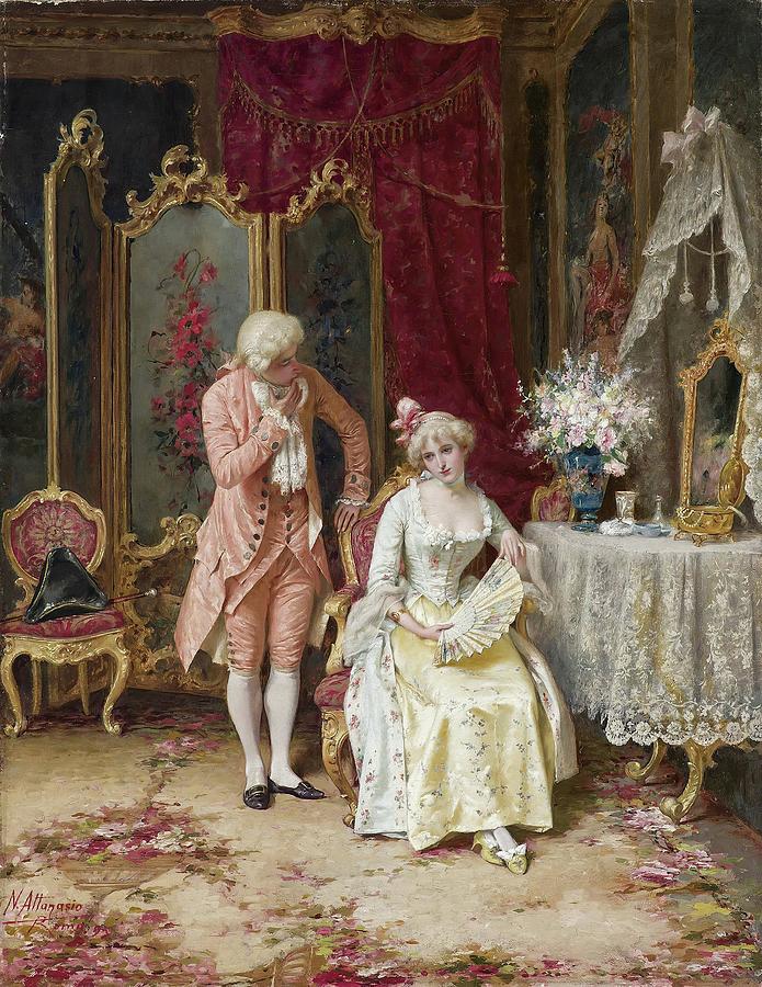 The Admirer Painting by Natale Attanasio The Admirer Painting by Natale Attanasio