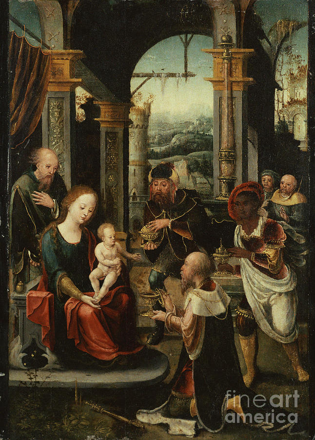 The Adoration Of The Kings By Pieter Coecke Van Aelst Painting by Pieter Coecke Van Aelst