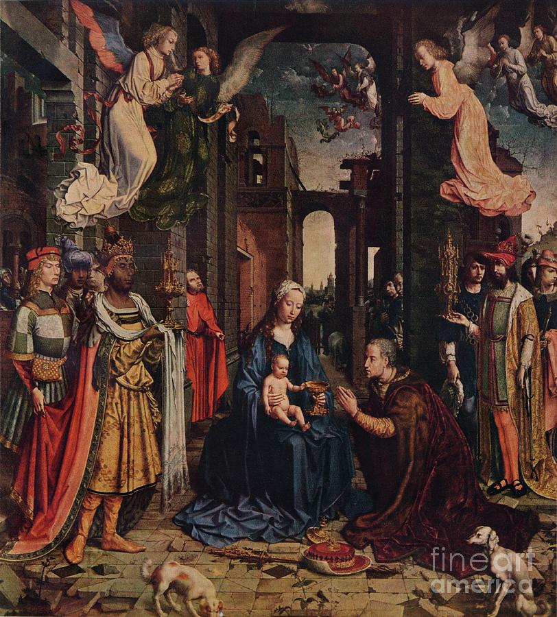 The Adoration Of The Kings, C1510 Drawing by Print Collector