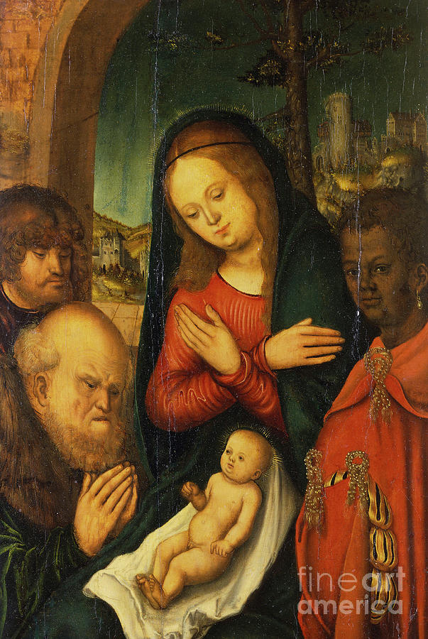 The Adoration Of The Kings Painting By Lucas The Elder Cranach - Pixels