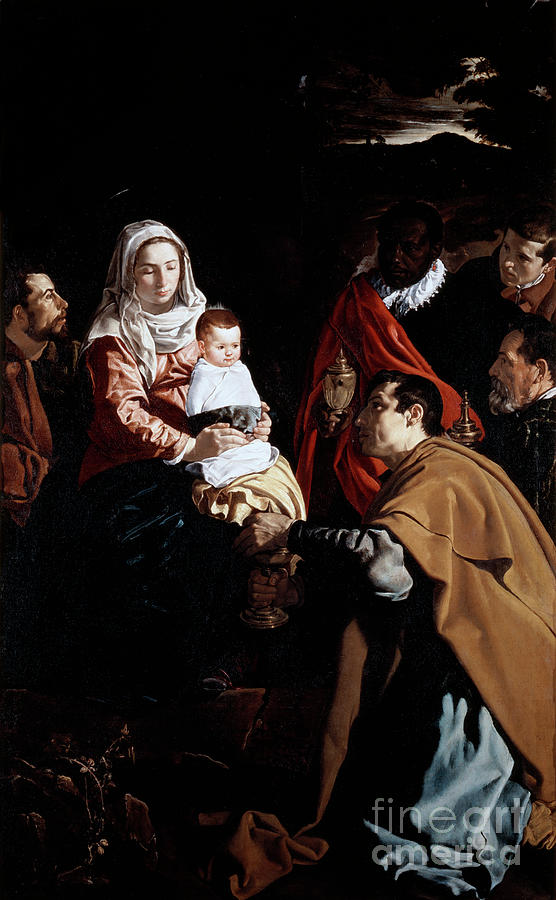 The Adoration Of The Magi, 1619. Artist Drawing by Print Collector