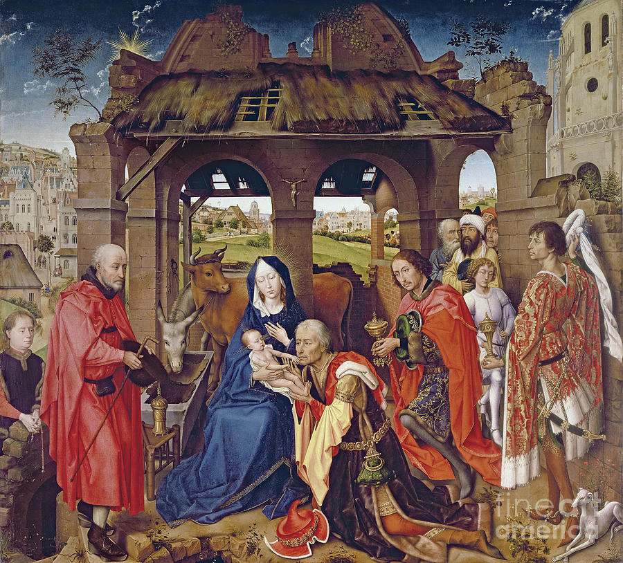 The Adoration Of The Magi, C.1455 Painting by Rogier Van Der Weyden ...