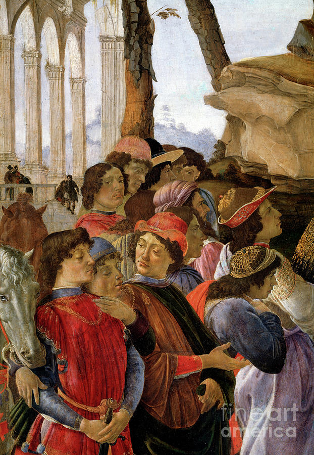 The Adoration Of The Magi, Detail, 1475 Painting By Sandro Botticelli ...