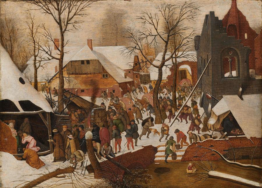 The Adoration of the Magi. Painting by Pieter Brueghel -II-