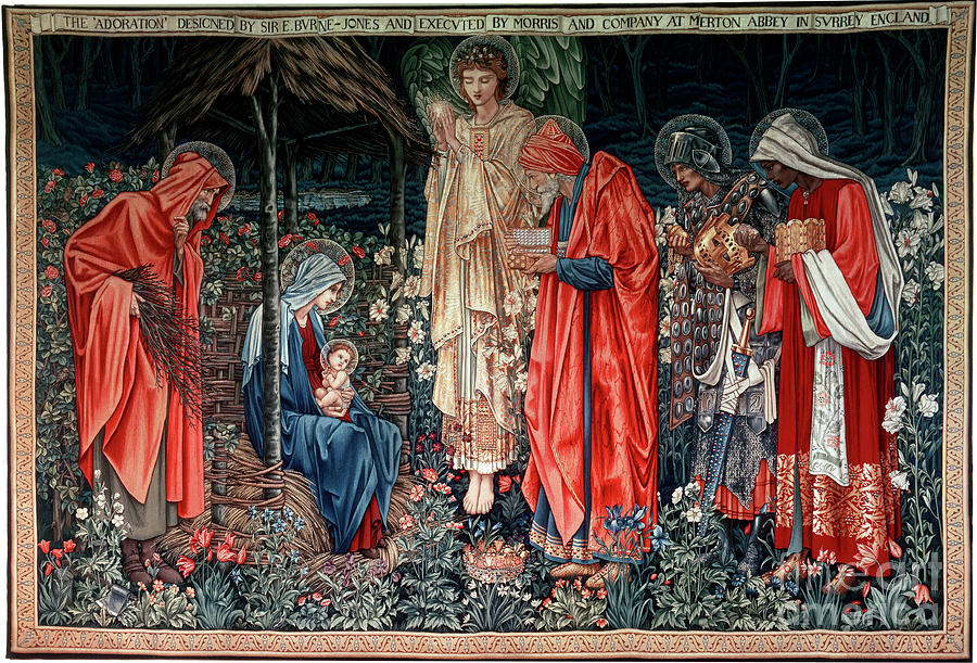 The Adoration Of The Magi, Tapestry Drawing by Heritage Images