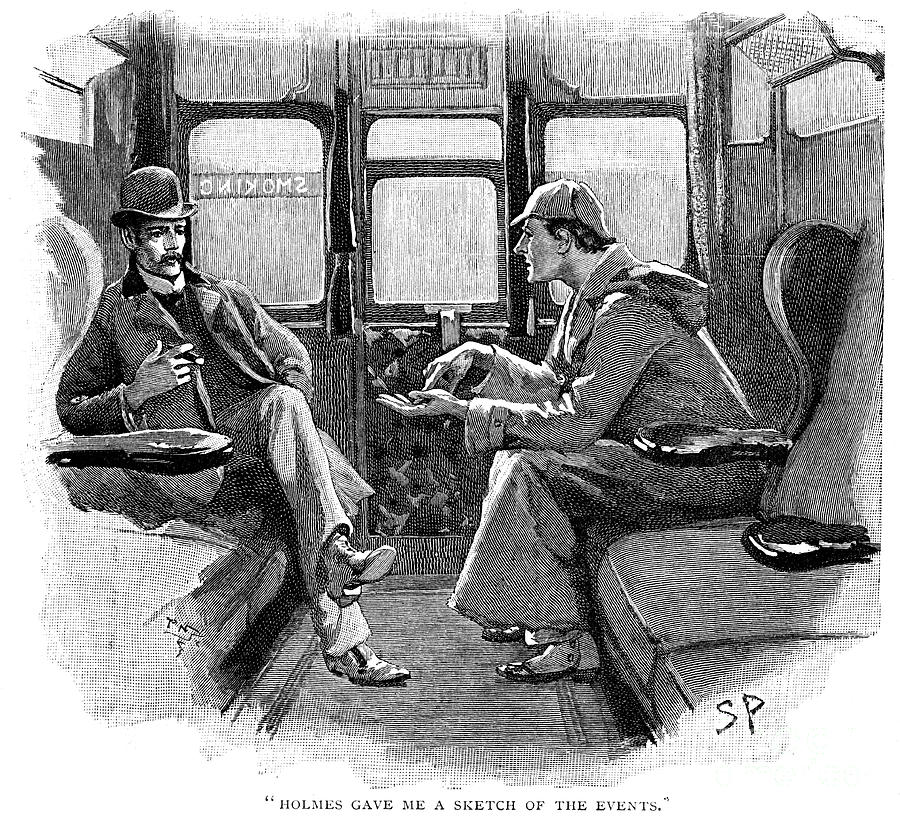 The Adventure Of Silver Blaze, Holmes Drawing by Print Collector