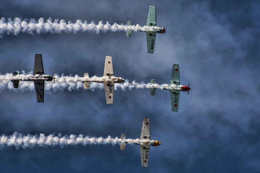 Airplane Photograph - The Aerostars by Knut Saglien
