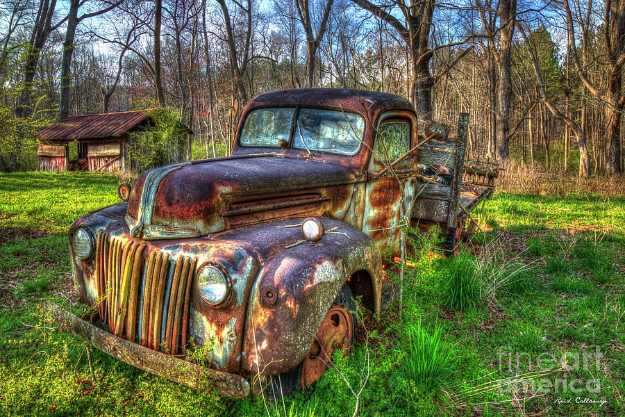 The After Glow 1947 Ford Stakebed Pickup Truck Art Photograph by Reid Callaway