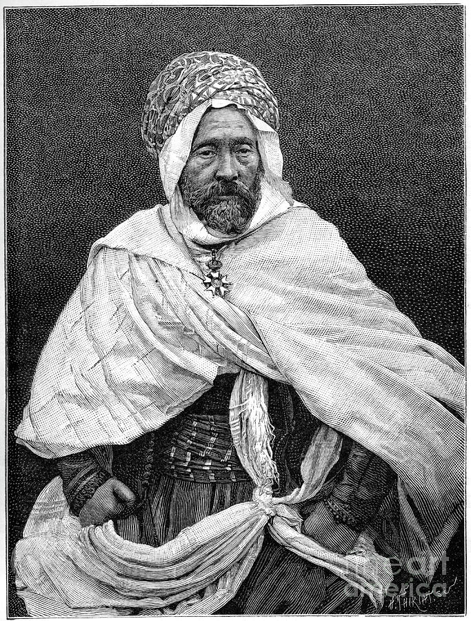 The Agha Of Tugurt, C1890. Artist Henri Drawing by Print Collector