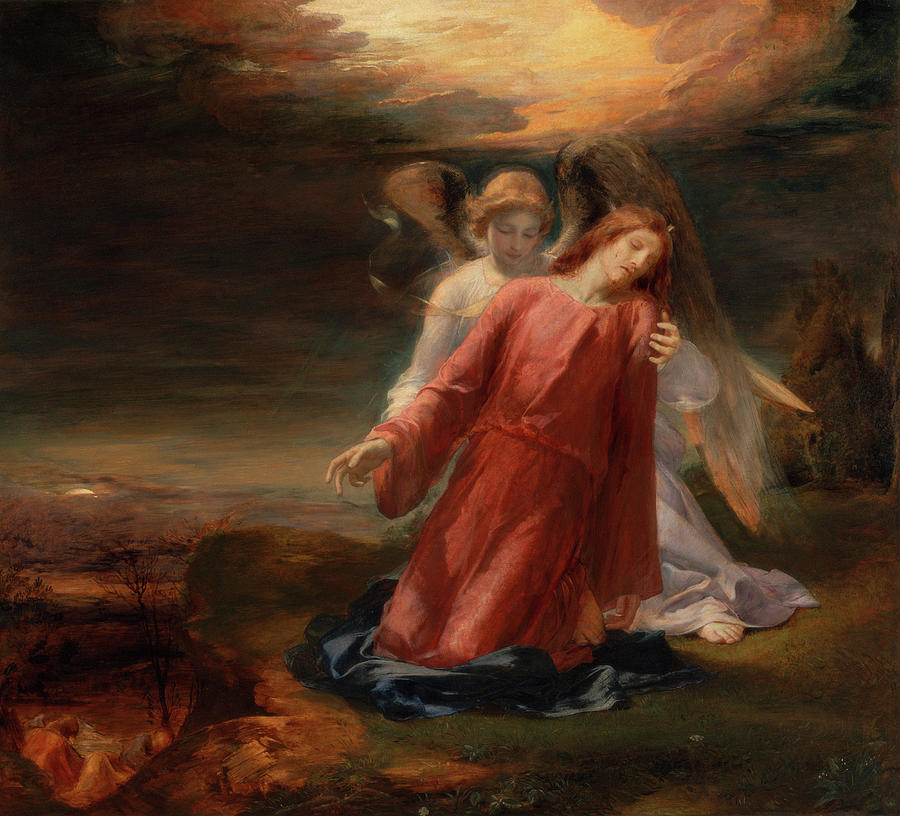 George Richmond Painting -  The Agony in the Garden, 1858 by George Richmond