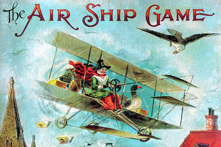 Goose Painting - The Air Ship Game by Unknown