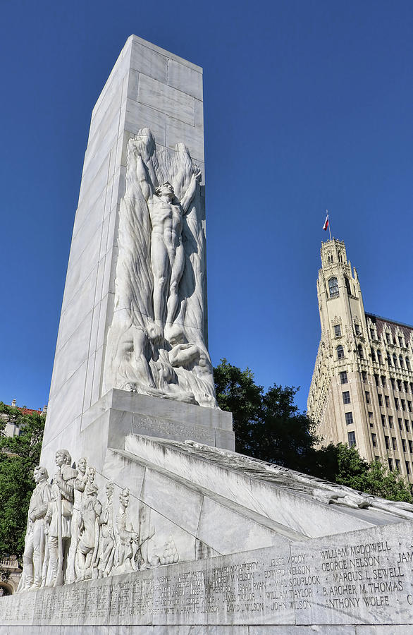 The Alamo Cenotaph - San Antonio by Allen Beatty The Alamo Cenotaph - San Antonio by Allen Beatty