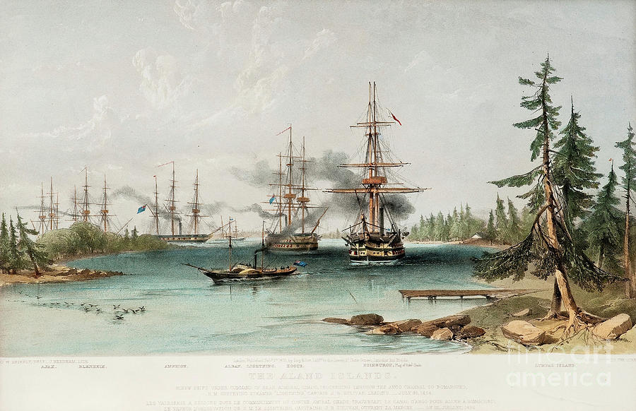 The Aland Islands On July 22, 1854 Drawing by Heritage Images